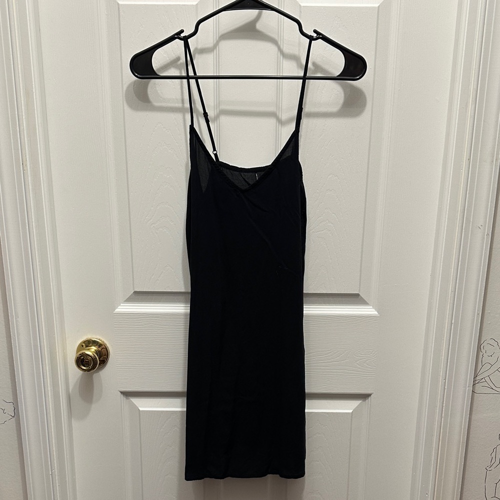 Anthropologie Black Chemise